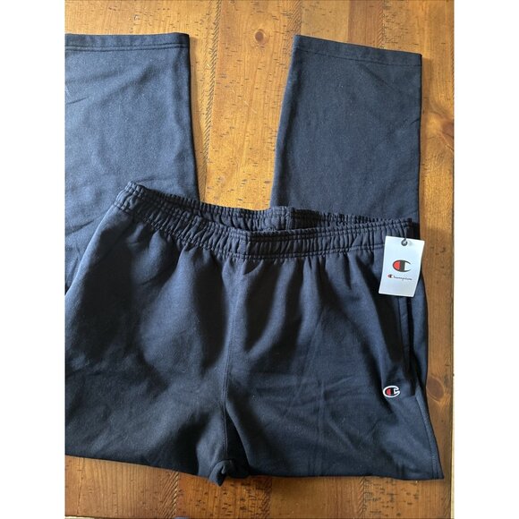 Champion Other - Champion Men's Powerblend Open Bottom Fleece Pant Black Size 2XL NWT